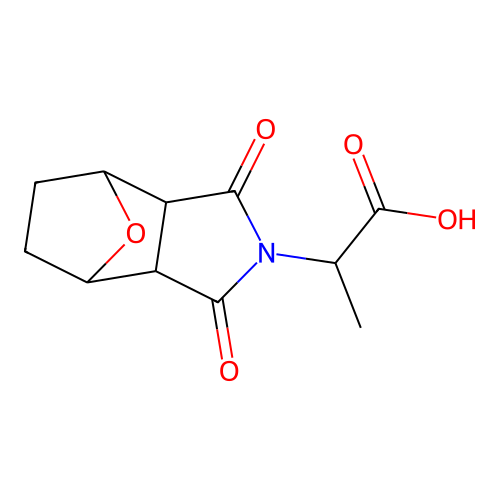 2-(1,3-Dioxohexahydro-1H-4,7-epoxyisoindol-2(3H)-yl)propanoic acid structure