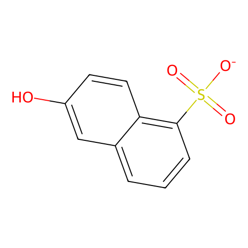 6-羟基萘-1-磺酸盐 structure