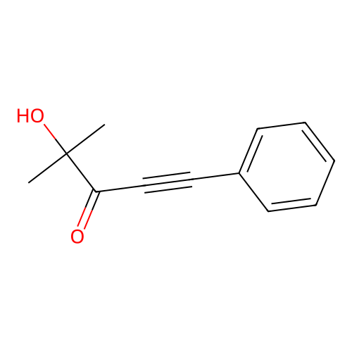 4-Hydroxy-4-methyl-1-phenylpent-1-yn-3-one structure