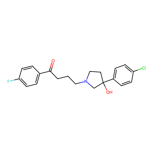 4-(3-(4-Chlorophenyl)-3-hydroxypyrrolidin-1-yl)-1-(4-fluorophenyl)butan-1-one structure