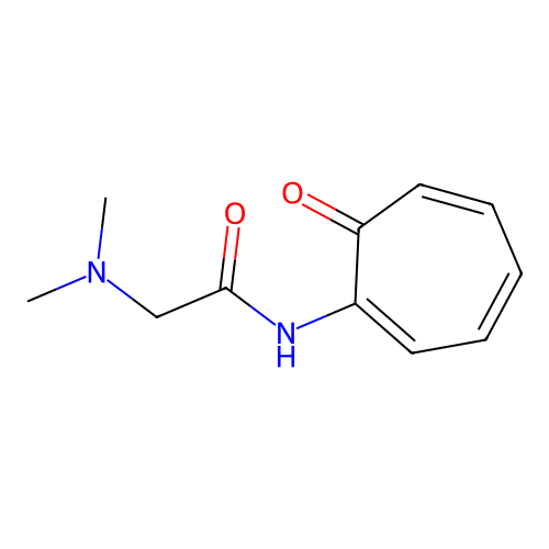 2-(dimethylamino)-N-(7-oxocyclohepta-1,3,5-trien-1-yl)acetamide structure