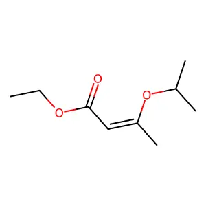 Ethyl 3-(1-methylethoxy)-2-butenoate structure