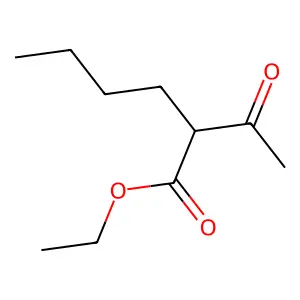 Ethyl 2-acetylhexanoate structure