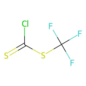 Carbonochloridodithioic acid, trifluoromethyl ester structure