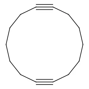 1,8-Cyclotetradecadiyne structure