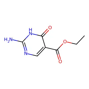 Ethyl 2-amino-1,4-dihydro-4-oxopyrimidine-5-carboxylate structure