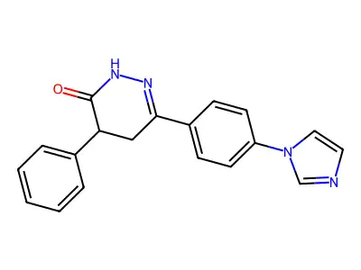 6-((4-Imidazol-1-yl)phenyl)-4-phenyl-4,5-dihydro-2H-pyridazin-3-one structure