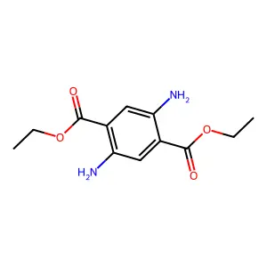 Diethyl 2,5-diaminoterephthalate structure