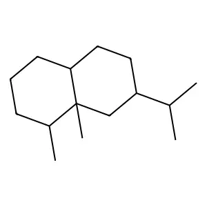 1,8a-dimethyl-7-propan-2-yl-2,3,4,4a,5,6,7,8-octahydro-1H-naphthalene structure