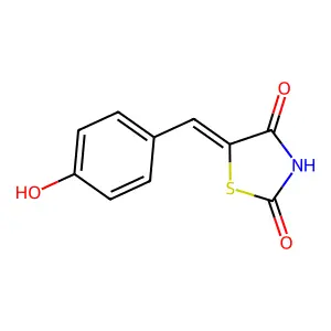 5-((4-Hydroxyphenyl)methylene)-2,4-thiazolidinedione structure