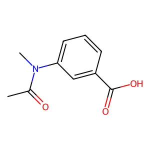 3-(N-甲基乙酰氨基)苯甲酸 structure