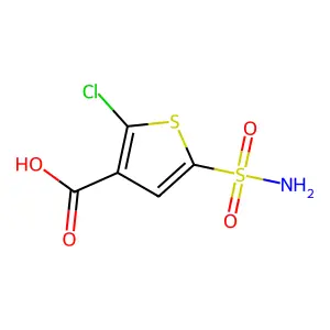2-Chloro-5-sulfamoylthiophene-3-carboxylic acid structure