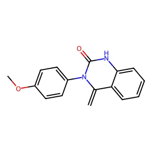 3-(4-methoxyphenyl)-4-methylidene-1H-quinazolin-2-one structure