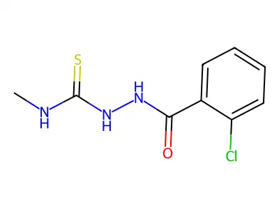1-[(2-Chlorobenzoyl)amino]-3-methylthiourea structure
