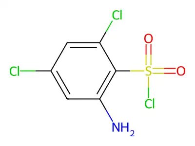 2-Amino-4,6-dichlorobenzenesulfonyl chloride structure