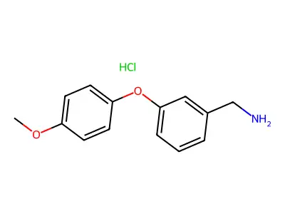 [3-(4-Methoxyphenoxy)phenyl]methanamine structure