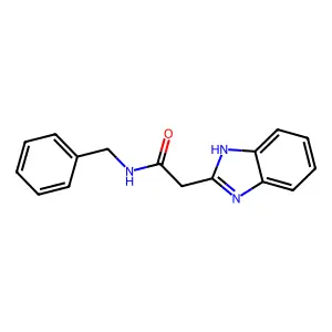 2-(1H-1,3-苯并二唑-2-基)-N-苄基乙酰胺 structure