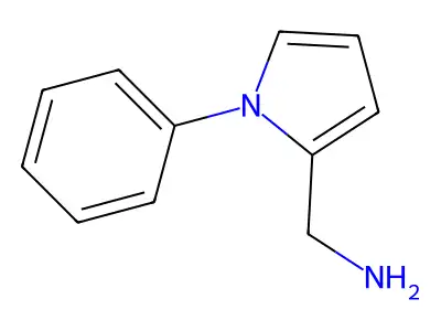 (1-phenyl-1H-pyrrol-2-yl)methanamine structure