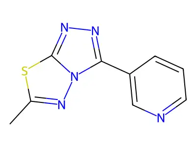6-Methyl-3-pyridin-3-yl-[1,2,4]triazolo[3,4-b][1,3,4]thiadiazole structure