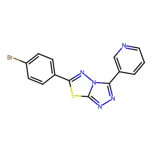 6-(4-Bromophenyl)-3-(3-pyridinyl)[1,2,4]triazolo[3,4-b][1,3,4]thiadiazole structure