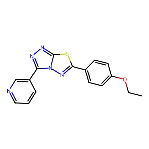 6-(4-Ethoxyphenyl)-3-pyridin-3-yl-[1,2,4]triazolo[3,4-b][1,3,4]thiadiazole structure