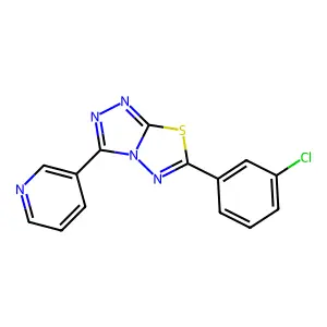 6-(3-Chlorophenyl)-3-pyridin-3-yl-[1,2,4]triazolo[3,4-b][1,3,4]thiadiazole structure