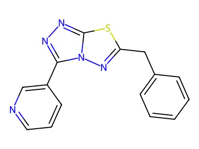 6-Benzyl-3-pyridin-3-yl-[1,2,4]triazolo[3,4-b][1,3,4]thiadiazole structure