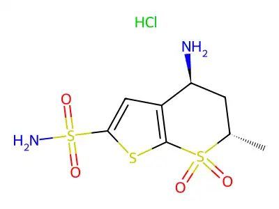 N-Deethyldorzolamide structure