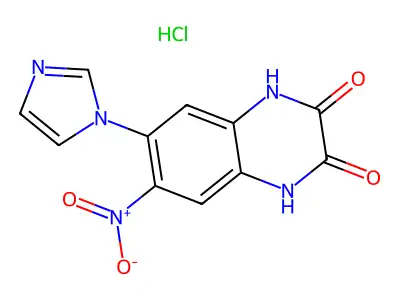 6-(1H-Imidazol-1-yl)-7-nitro-2,3(1H,4H)-quinoxalinedione structure