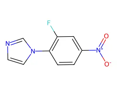 1-(2-fluoro-4-nitrophenyl)-1H-imidazole structure