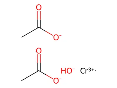 Bis(acetato-O)hydroxychromium structure
