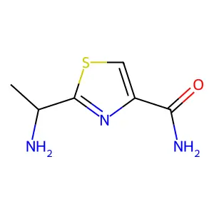 2-(1-氨乙基)-1,3-噻唑-4-甲酰胺 structure