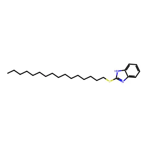 2-hexadecylsulfanyl-1H-benzimidazole structure