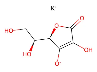 抗壞血酸鉀 structure