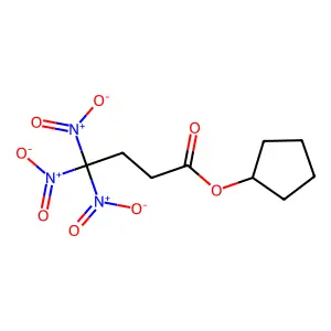4,4,4-三硝基丁酸环戊酯 structure