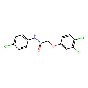 N-(4-chlorophenyl)-2-(3,4-dichlorophenoxy)acetamide structure
