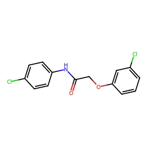 2-(3-chlorophenoxy)-N-(4-chlorophenyl)acetamide structure
