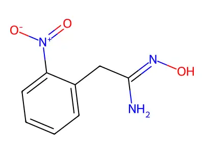 N'-hydroxy-2-(2-nitrophenyl)ethanimidamide structure