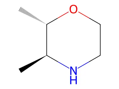 Morpholine, 2,3-dimethyl-, trans- structure