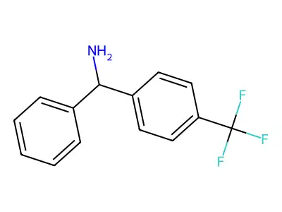 Phenyl(4-(trifluoromethyl)phenyl)methanamine structure