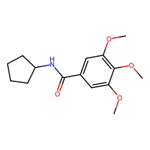 N-Cyclopentyl-3,4,5-trimethoxybenzamide structure