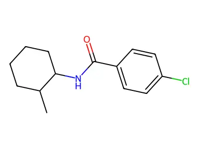 4-chloro-N-(2-methylcyclohexyl)benzamide structure