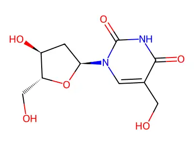 alpha-Hydroxythymidine structure