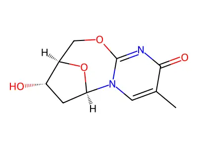 O2,5'-Anhydrothymidine structure