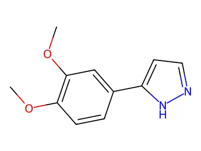 3-(3,4-dimethoxyphenyl)-1H-pyrazole structure
