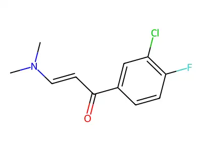 2-Propen-1-one, 1-(3-chloro-4-fluorophenyl)-3-(dimethylamino)- structure