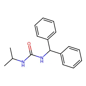 1-(Diphenylmethyl)-3-(propan-2-yl)urea structure