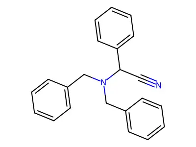 2-(Dibenzylamino)-2-phenylacetonitrile structure