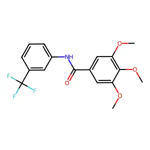 3,4,5-Trimethoxy-N-(3-(trifluoromethyl)phenyl)benzamide structure