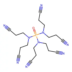 六(2-氰乙基)磷酰三胺 structure